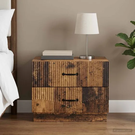vidaXL Natskab Gammelt træ 62 x 34,5 x 44,5 cm