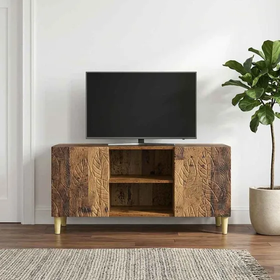 vidaXL TV-skab i gammelt træ, 102 x 34,5 x 50 cm
