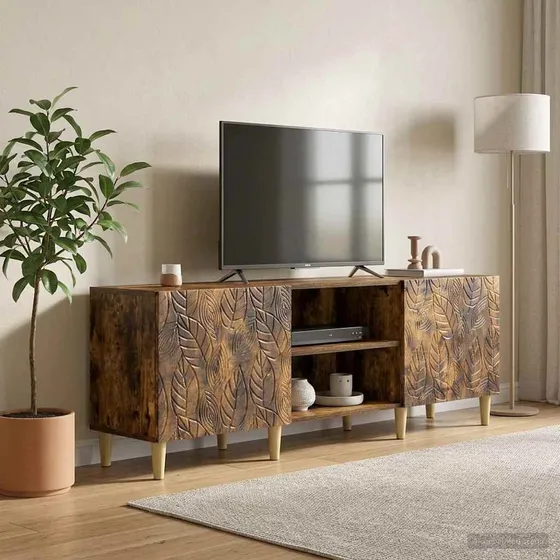 vidaXL TV-skab 150 x 31 x 50 cm i røget eg
