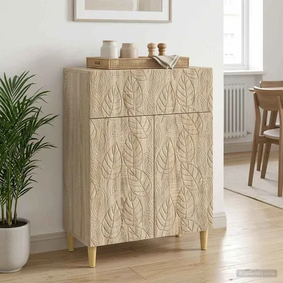 vidaXL Sideboard Sonoma-eg 66 x 34,5 x 90 cm