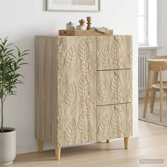 vidaXL Sideboard Sonoma-eg 66 x 34,5 x 90 cm