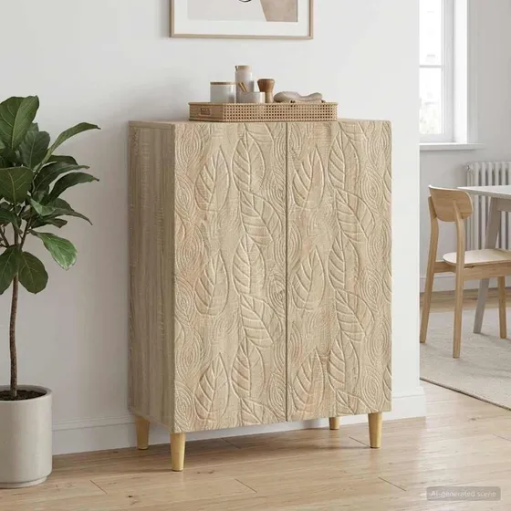 vidaXL Sideboard Sonoma-eg 66 x 34,5 x 90 cm