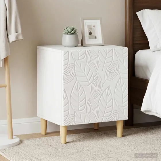 vidaXL Sengebord 2 stk. Hvid 43 x 34,5 x 50 cm