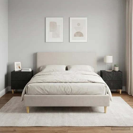 vidaXL Sengebord 2 stk. Sort 43 x 34,5 x 48 cm