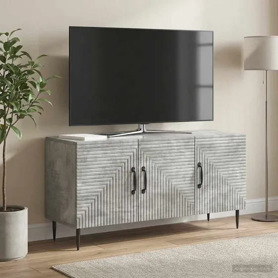 vidaXL TV-skab Betongrå 99 x 34,5 x 50 cm i konstrueret træ