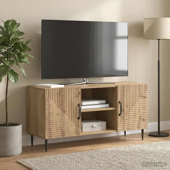 vidaXL TV-skab i Artisan-eg 102 x 34,5 x 50 cm