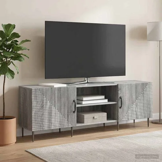 vidaXL TV-skab 150 x 31 x 50 cm Grå Sonoma-eg