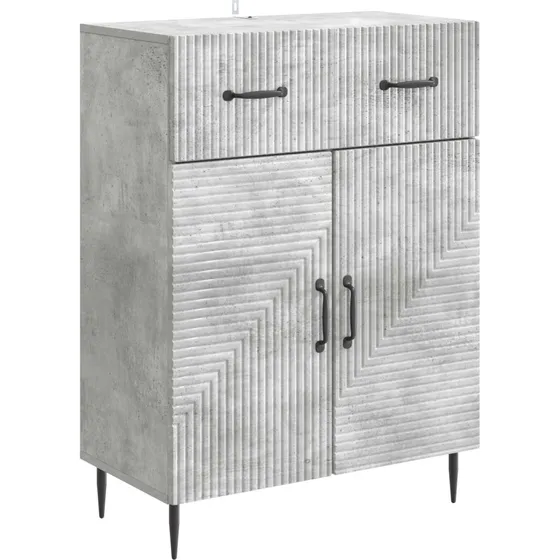 vidaXL Sideboard Betongrå 66 x 34,5 x 89,5 cm