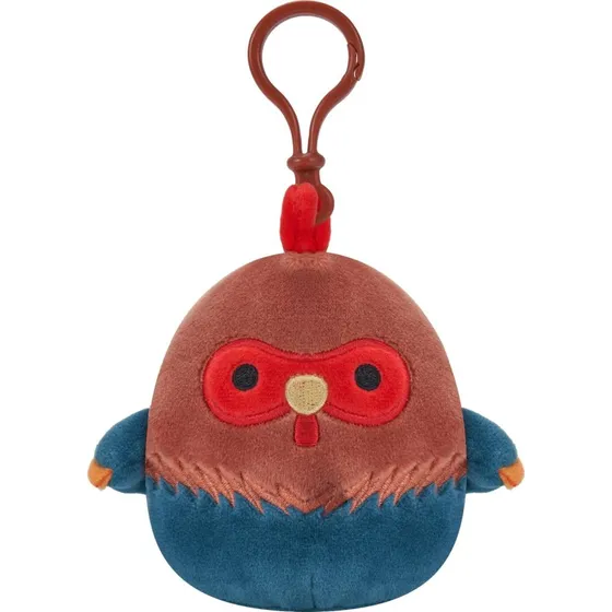 Squishmallows Brown & Blue Rooster 9 cm med klips