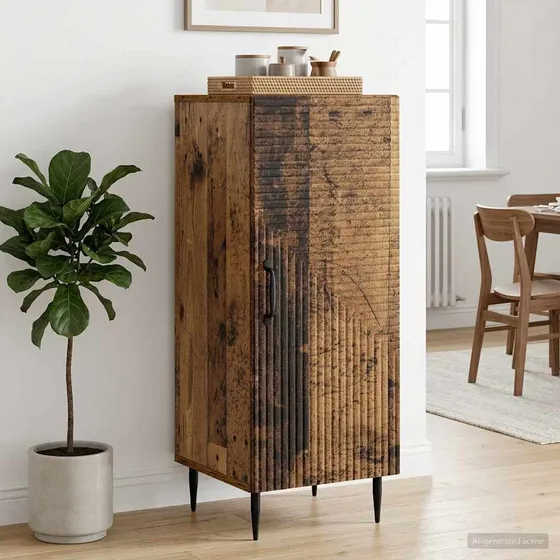 vidaXL Sideboard Gammelt træ 33 x 34,5 x 89,5 cm