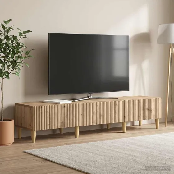 vidaXL TV-skab i Artisan-eg 147 x 34,5 x 30 cm
