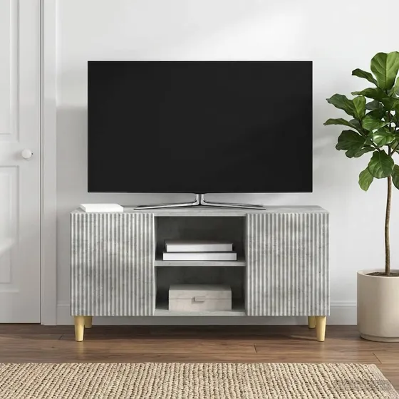 vidaXL TV-skab 102 x 34,5 x 50 cm - Betongrå