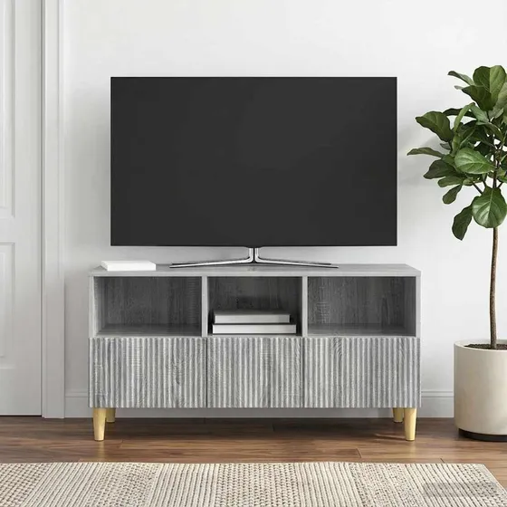 vidaXL TV-skab i grå sonoma-eg, 102 x 34,5 x 50 cm