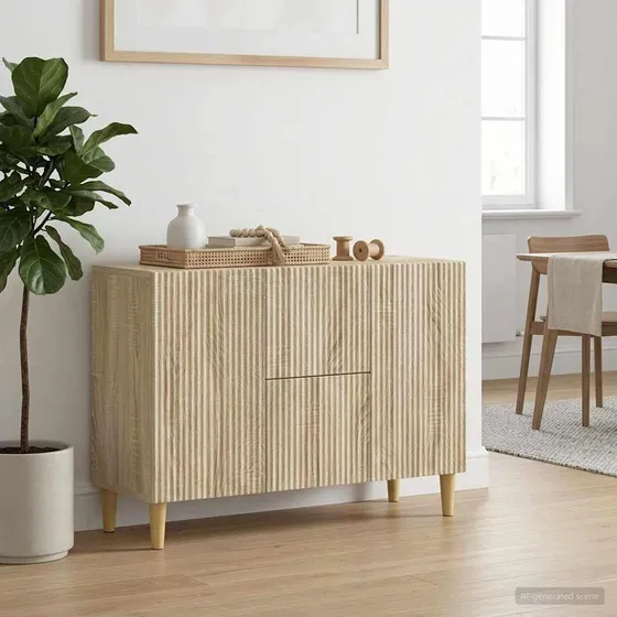 vidaXL Sideboard Sonoma-eg 89 x 34,5 x 60 cm