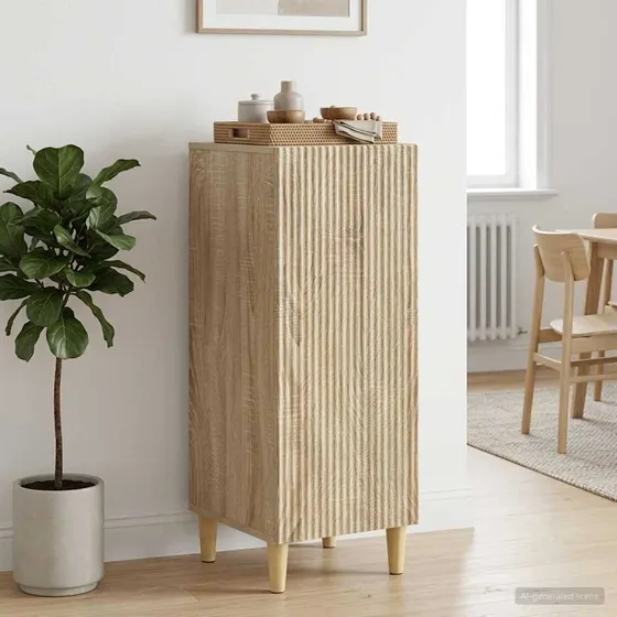 vidaXL Sideboard Sonoma-eg 33 x 34,5 x 90 cm