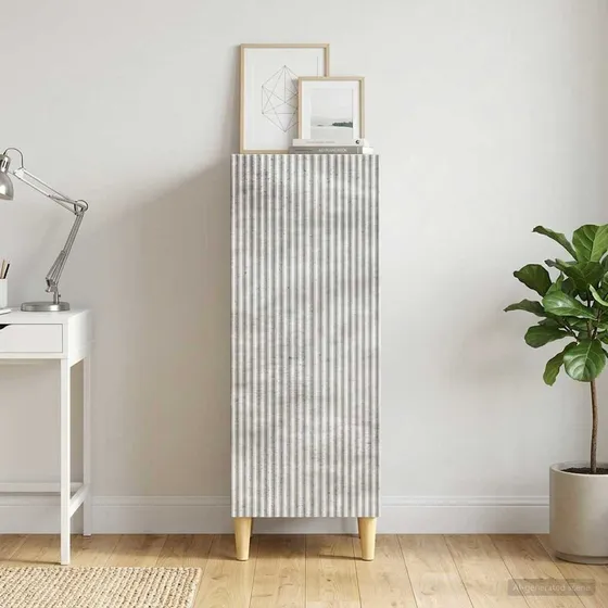 vidaXL Sideboard Betongrå 33 x 34,5 x 90 cm i konstrueret træ
