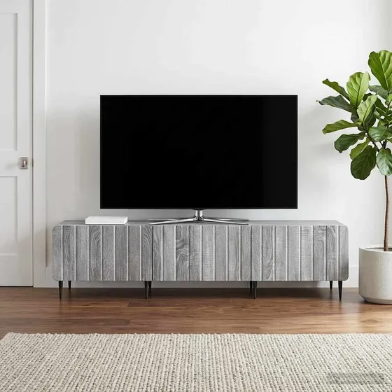 vidaXL TV-skab Grå Sonoma-eg 147 x 34,5 x 32 cm