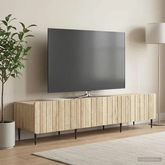 vidaXL TV-skab i Sonoma-eg, 147 x 34,5 x 32 cm
