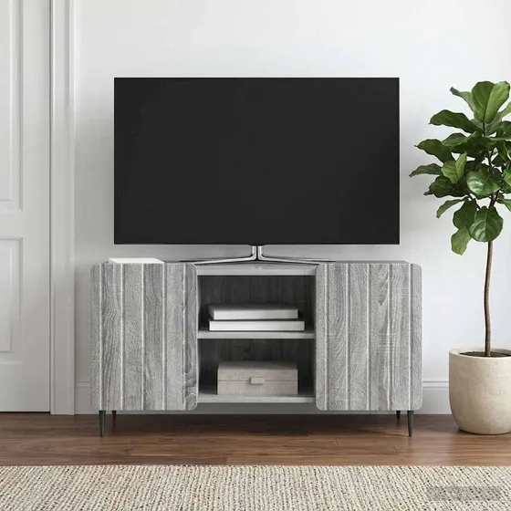 vidaXL TV-skab i grå sonoma-eg, 102 x 34,5 x 52 cm