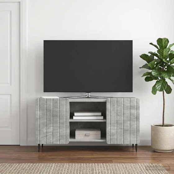 vidaXL TV-skab 102 x 34,5 x 52 cm - Betongrå