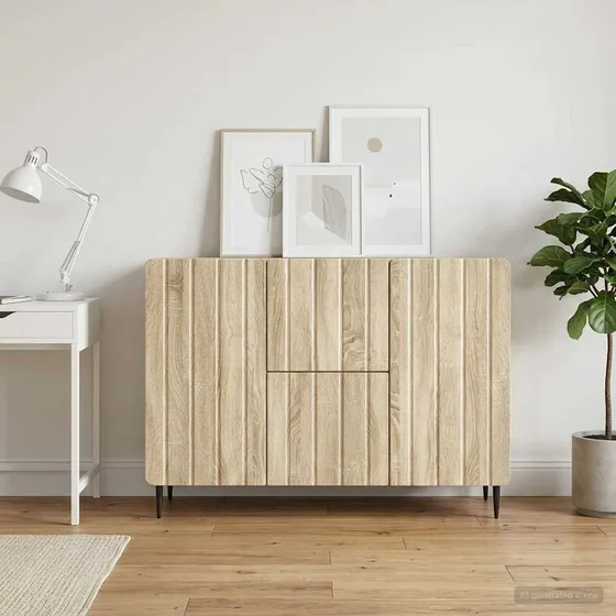 vidaXL Sideboard Sonoma-eg 89 x 34,5 x 62 cm