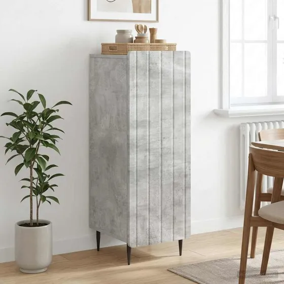 vidaXL Sideboard Betongrå 34,5 x 33 x 92 cm