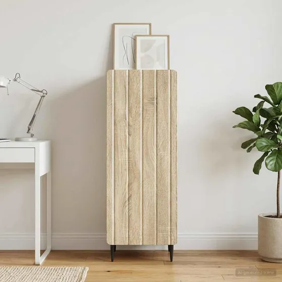 vidaXL Sideboard Sonoma-eg, 34,5 x 33 x 92 cm