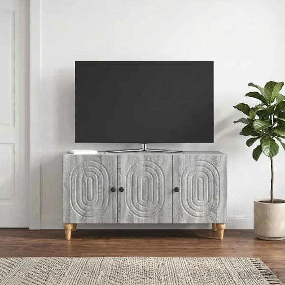vidaXL TV-skab 99 x 34,5 x 50 cm i grå sonoma-eg