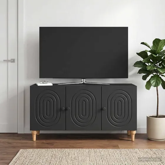 vidaXL TV-skab 99 x 34,5 x 50 cm Sort