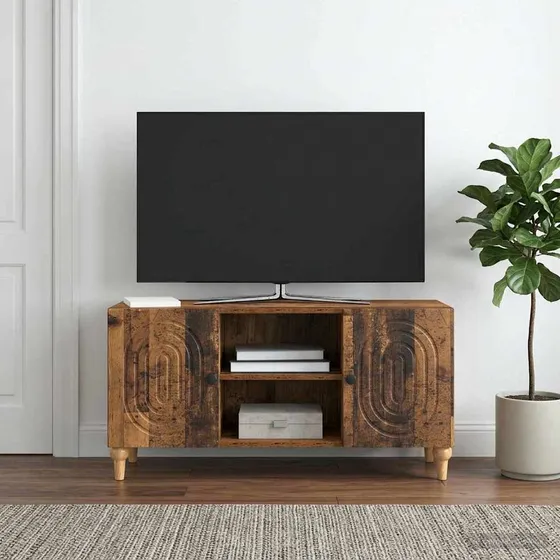 vidaXL TV-skab i gammelt træ, 102 x 34,5 x 50 cm