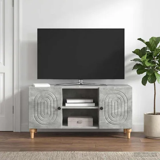 vidaXL TV-skab Betongrå 102 x 34,5 x 50 cm