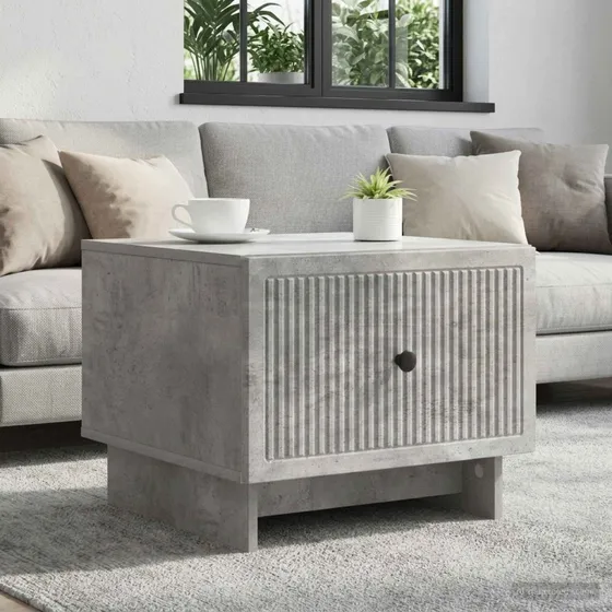 vidaXL Sofabord Betongrå 49 x 50 x 40 cm i Konstrueret Træ