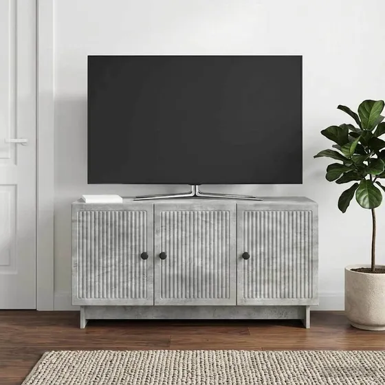 vidaXL TV-skab 99 x 34,5 x 50 cm - Betongrå