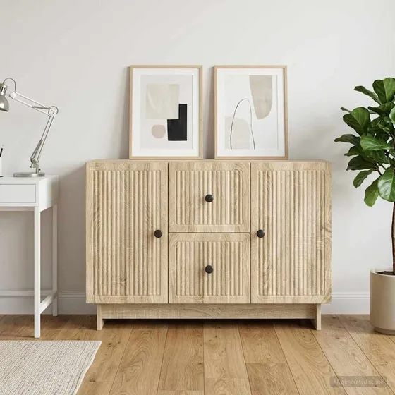 vidaXL Sideboard Sonoma-eg 89 x 34,5 x 60 cm