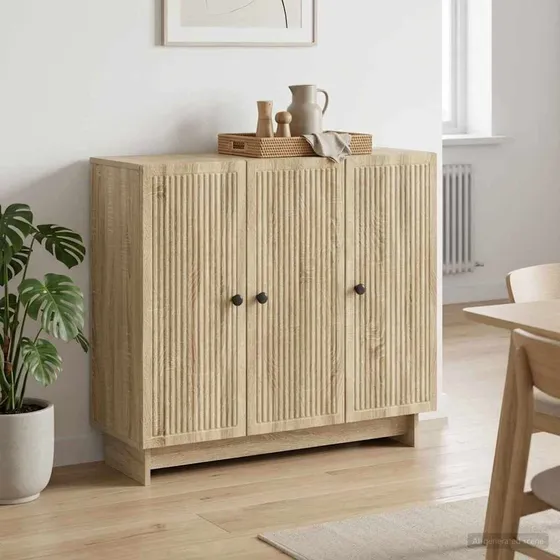 vidaXL Sideboard Sonoma-eg, 89 x 34,5 x 80 cm
