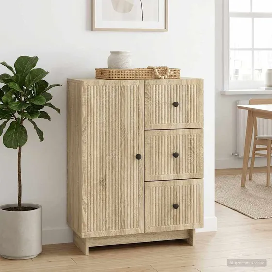 vidaXL Sideboard Sonoma-eg 66 x 34,5 x 90 cm