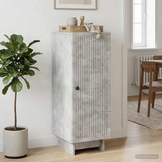 vidaXL Sideboard Betongrå 33 x 34,5 x 90 cm