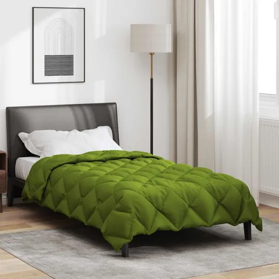vidaXL Vinterdyne 155 x 220 cm Grøn 450 gsm Mikrofiber