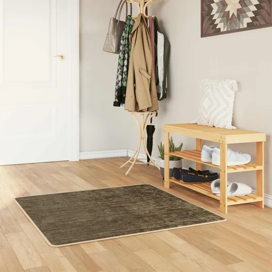 vidaXL Tæppe Runner MARSA Skovgrøn 100 x 100 cm