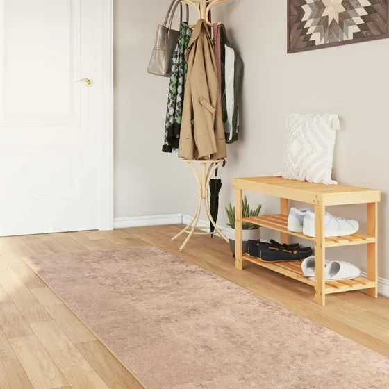 vidaXL Tæppe Runner MARSA Sandfarvet 80 x 300 cm