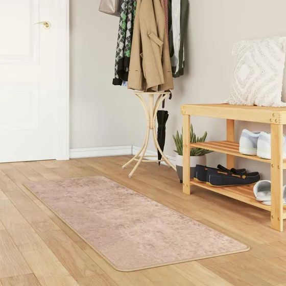vidaXL Tæppe Runner MARSA Sandfarvet 50 x 100 cm