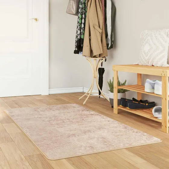 vidaXL Tæppe Runner MARSA Beige 100 x 200 cm