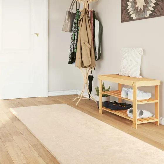vidaXL MARSA Tæppe Runner Cremefarvet 80 x 400 cm