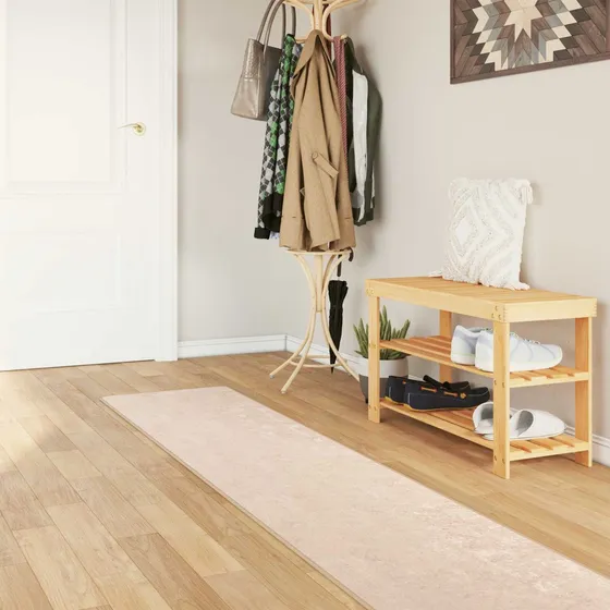 vidaXL Tæppe Runner MARSA Cremefarvet 50 x 450 cm