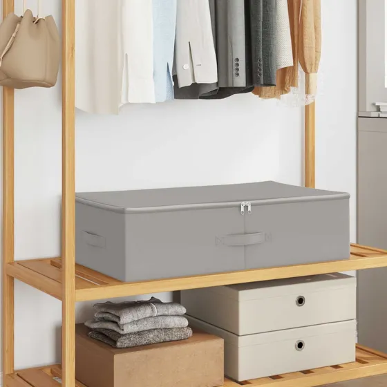 vidaXL Opbevaringskasse 6 stk. Ikke-vævet stof 70x40x18 cm Grå
