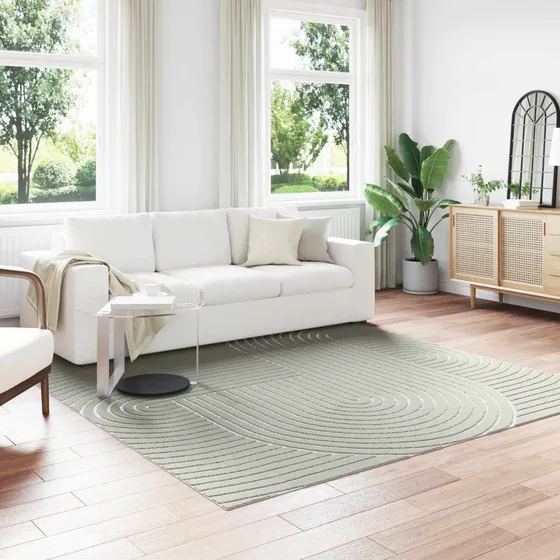 vidaXL PALMERAS Tæppe Grøn 240 x 240 cm