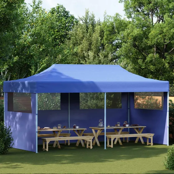vidaXL Party Tent 291 x 580 x 315 cm - Blå Oxford stof