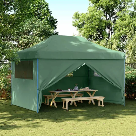 vidaXL Party Tent 292 x 440 x 315 cm - Grøn Oxford-stof