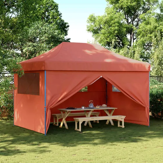 vidaXL Festtelt 292 x 440 x 315 cm - Terrakotta Oxford stof