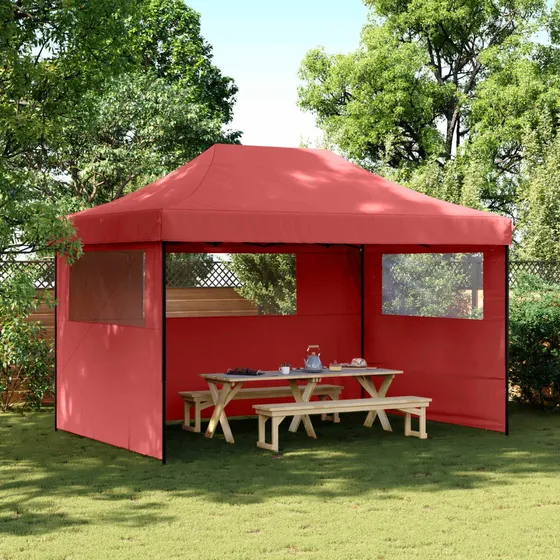 vidaXL Partytelt 279 x 410 x 315 cm - Bordeaux Oxford